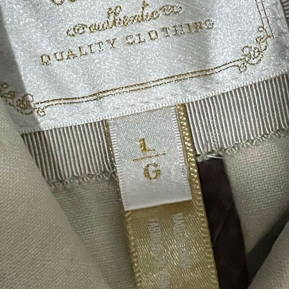 American Eagle Outfitters Womens Sz L Khaki Military-Style Button-Up Jacket Belt - Picture 8 of 11